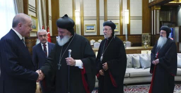 Cumhurbaşkanı Erdoğan, Dünya Süryani Ortodoks Kilisesi ruhani lideri ii. efram kerim'i kabul etti