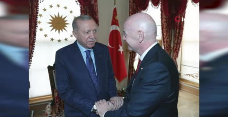 Cumhurbaşkanı Erdoğan, FIFA Başkanı Gianni Infantino'yu Ağırladı
