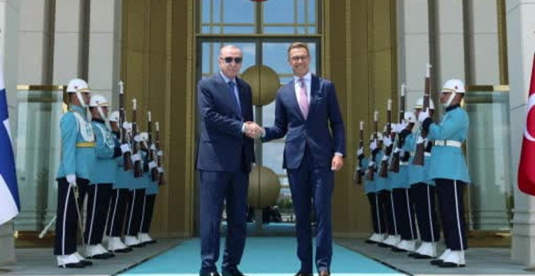 Cumhurbaşkanı Erdoğan, Finlandiya Cumhurbaşkanı Alexander Stubb ile bir araya geldi