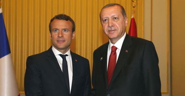 Cumhurbaşkanı Erdoğan, Fransa Cumhurbaşkanı Macron ile Görüştü