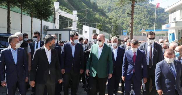 Cumhurbaşkanı Erdoğan Giresun'da İncelemede Bulundu