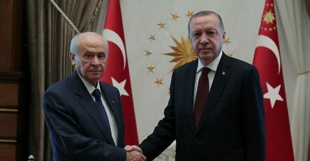 Cumhurbaşkanı Erdoğan ile Bahçeli Görüştü