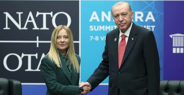 Cumhurbaşkanı Erdoğan, İtalya Başbakanı Meloni ile görüştü