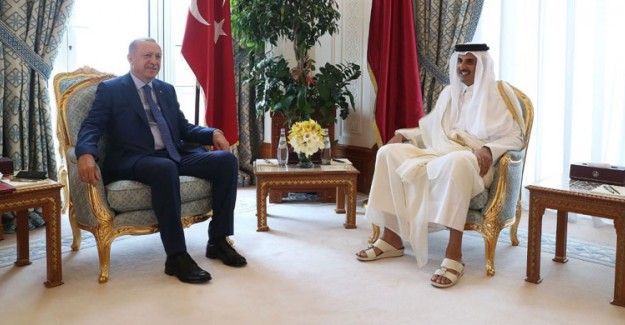 Cumhurbaşkanı Erdoğan Katar Emiri es-Sani İle Görüştü