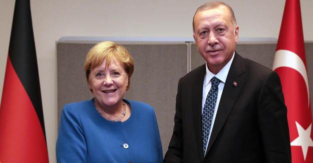 Cumhurbaşkanı Erdoğan Merkel ile Görüştü