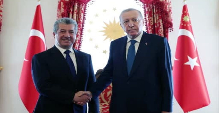 Cumhurbaşkanı Erdoğan, Mesrur Barzani'yi Kabul Etti