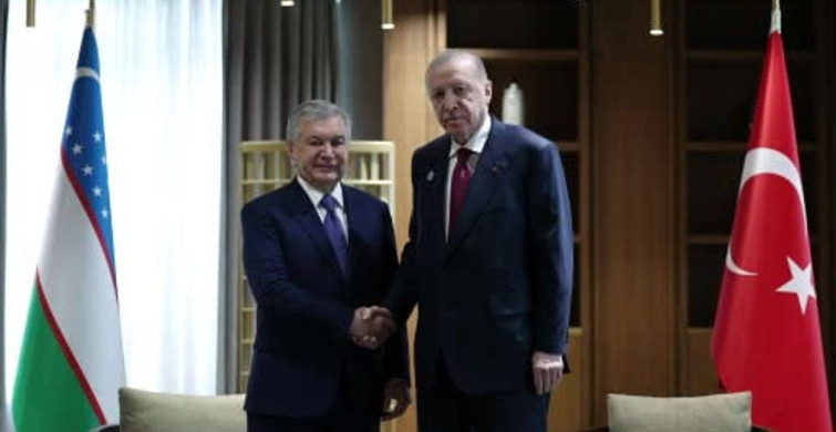 Cumhurbaşkanı Erdoğan, Özbekistan Cumhurbaşkanı ile Görüşme Gerçekleştirdi