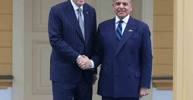 Cumhurbaşkanı Erdoğan, Pakistan Başbakanı Şerif’i resmi törenle karşıladı