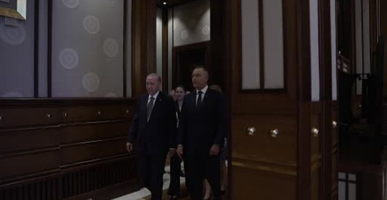Cumhurbaşkanı Erdoğan, Polonya Cumhurbaşkanı Karol Nawrocki’yi kabul etti