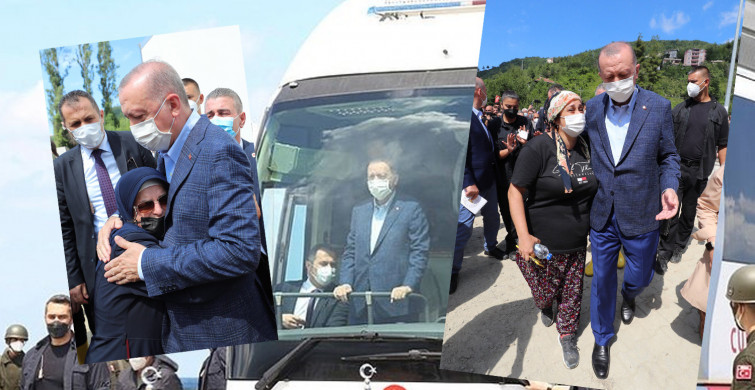 Cumhurbaşkanı Erdoğan Sel Bölgesinde Konuştu! 'Ne Gerekiyorsa Yapılacak'