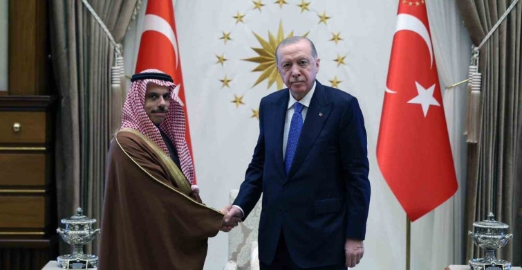 Cumhurbaşkanı Erdoğan, Suudi Bakan Faysal bin Ferhan'ı Ağırladı