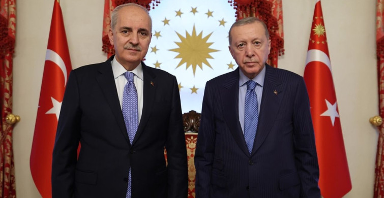Cumhurbaşkanı Erdoğan, TBMM Başkanı Kurtulmuş'u Ağırladı