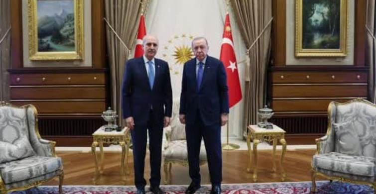 Cumhurbaşkanı Erdoğan, TBMM Başkanı Kurtulmuş'u kabul etti