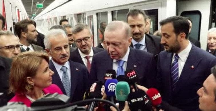 Cumhurbaşkanı Erdoğan yeni metro hattının 31 Temmuz’a kadar ücretsiz olacağını açıkladı