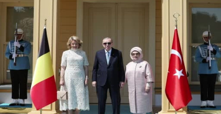Cumhurbaşkanı Erdoğan'dan Belçika Kraliçesi Mathilde'ye Ziyaret