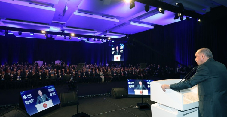 Cumhurbaşkanı Erdoğan'dan TİSK Genel Kurulu'nda önemli açıklamalar