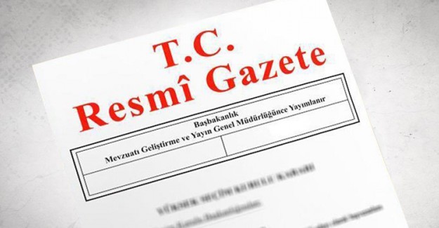 Cumhurbaşkanı Kararı Resmi Gazete'de Yayımlandı