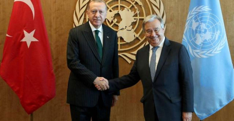 Cumhurbaşkanı Recep Tayyip Erdoğan, BM Genel Sekreteri Guterres ile telefonda görüştü: Türkiye desteğine devam edecek!