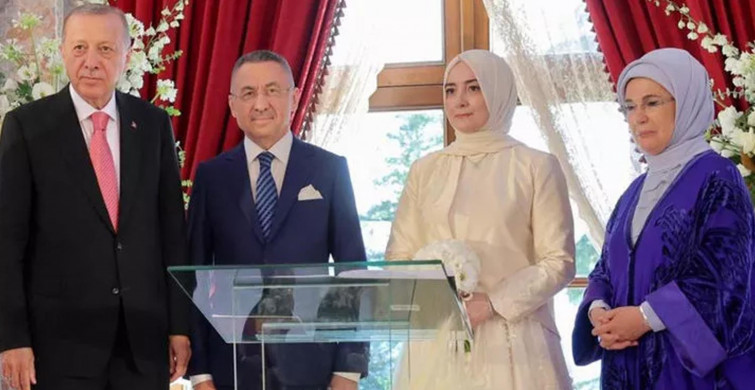 Cumhurbaşkanı Yardımcısı Fuat Oktay ile Cumhurbaşkanı Danışmanı Hümeyra Şahin evlendi! Nikah şahitleri Başkan Erdoğan ile eşi Emine Erdoğan oldu!