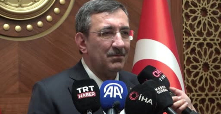 Cumhurbaşkanı yardımcısı Yılmaz Tahran'da basın toplantısı düzenledi