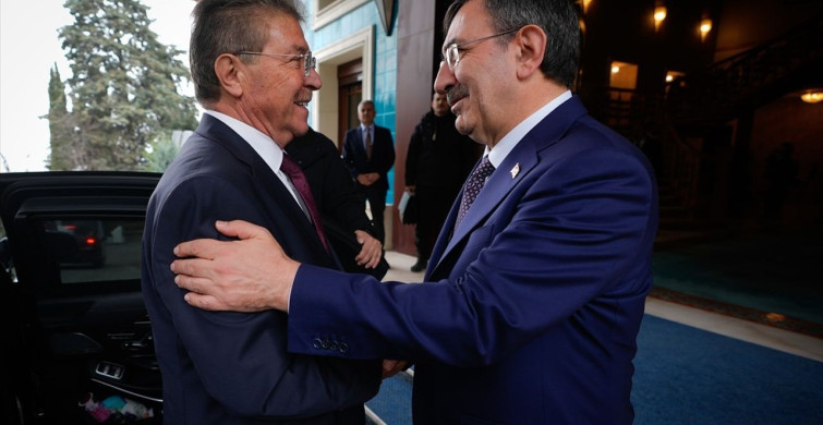 Cumhurbaşkanı Yardımcısı Yılmaz ve KKTC Başbakanı Üstel'in Verimli Görüşmesi
