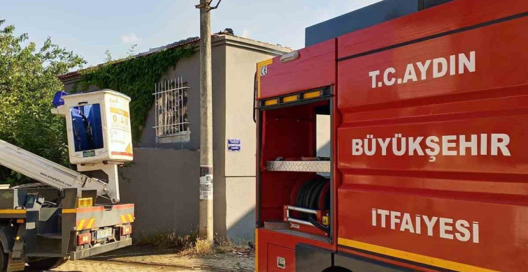 Dalama'da çıkan ev yangını itfaiye ekipleri tarafından söndürüldü