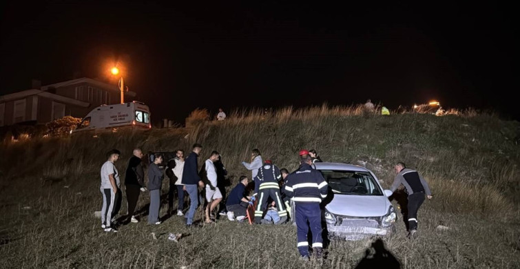 Darıca'da Devrilen Araçta İki Yaralı