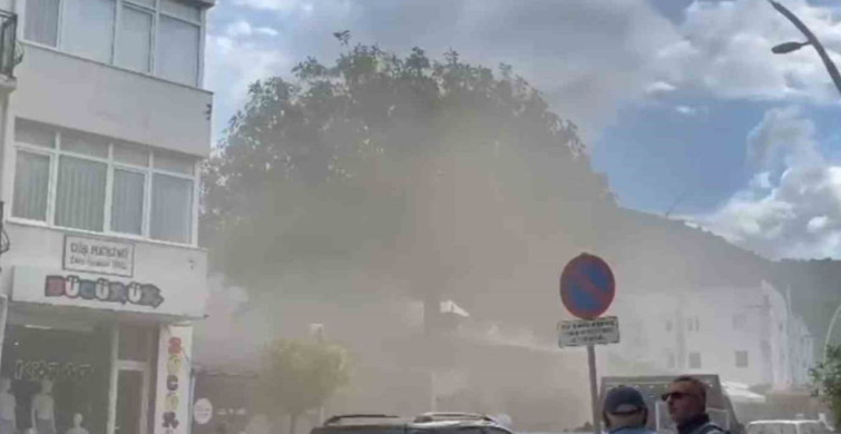 Datça'daki Restoran Bacasında Yangın Paniği
