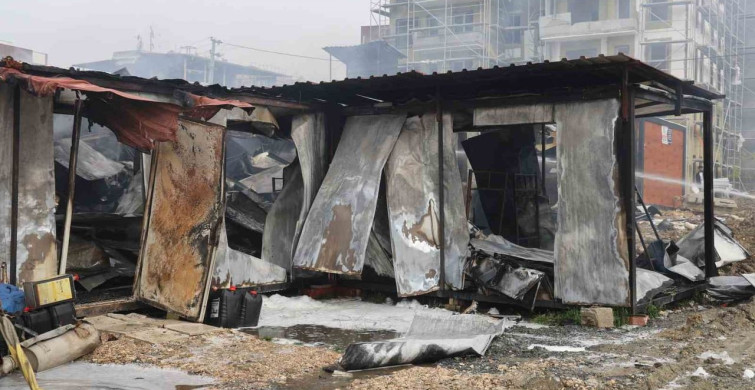 Defne'de İşçi Yatakhanelerinde Yangın Felaketi