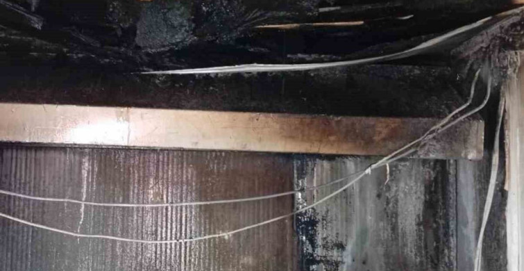 Defne'de Yangın: İş Yeri Kullanılamaz Hale Geldi