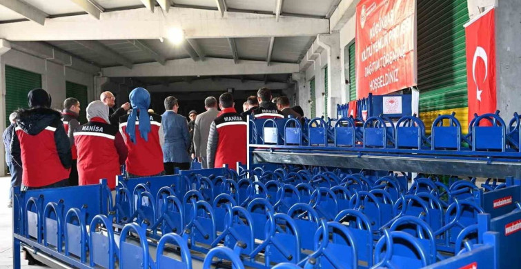 Demirci'de Küçükbaş Üreticilere Kilitli Yemlik Desteği