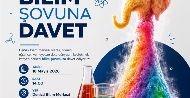 Denizli Bilim Merkezi'nde Bilim Şovu