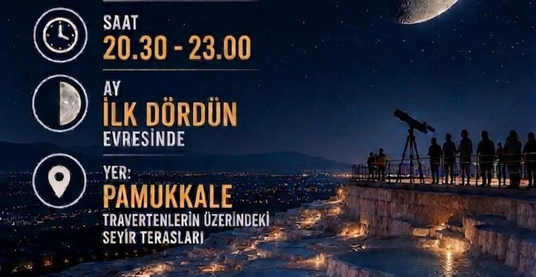 Denizli Bilim Merkezi'nden gökyüzü tutkunlarına özel etkinlik