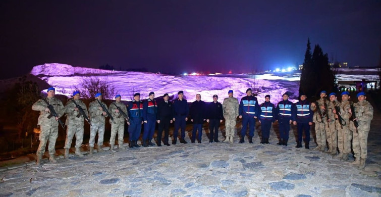 Denizli Valisi Coşkun Yılbaşı Gecesi Güvenlik Güçlerini Ziyaret Etti