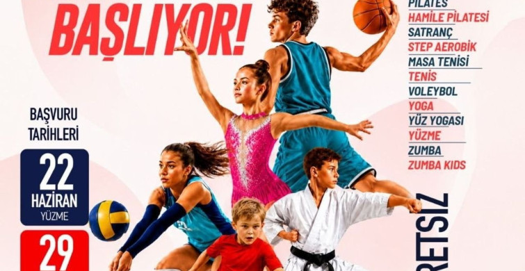 Denizli'de 22 farklı branşta ücretsiz spor kursları başlıyor