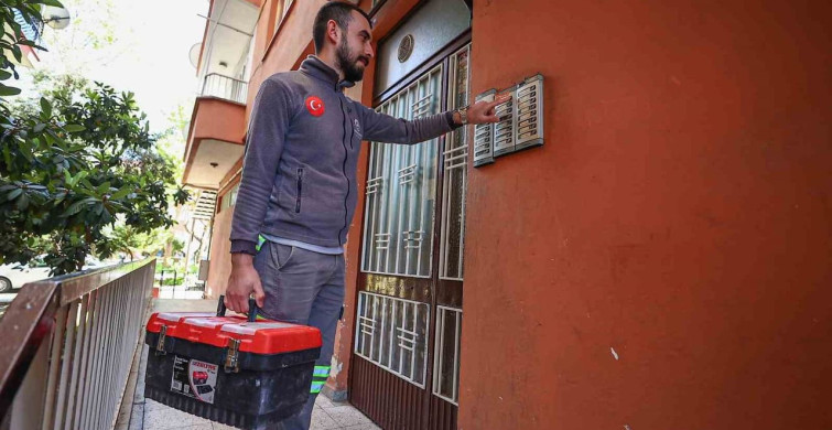 Denizli'de 65 yaş ve üzeri vatandaşlara ücretsiz tamirat desteği sürüyor