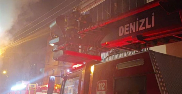 Denizli'de Apartman Yangınında 4 Kişi Kurtarıldı
