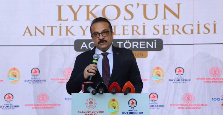 Denizli'de "Lykos'un Antik Yüzleri" Sergisi Açıldı