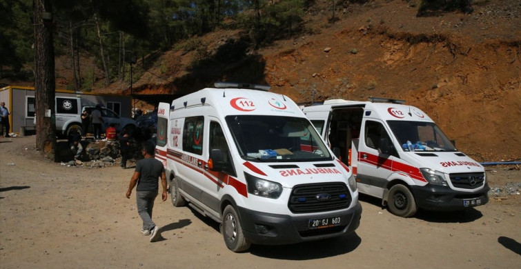 Denizli'de Madendeki Göçükte Mahsur Kalan İşçiler İçin Kurtarma Çalışmaları Sürüyor