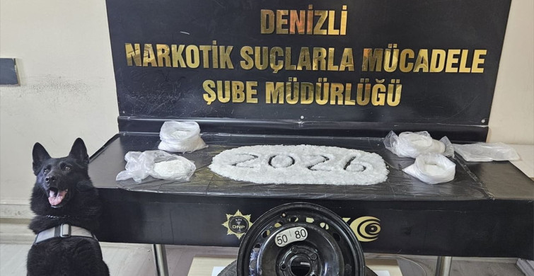 Denizli'de Yedek Lastikte Uyuşturucu Yakalandı