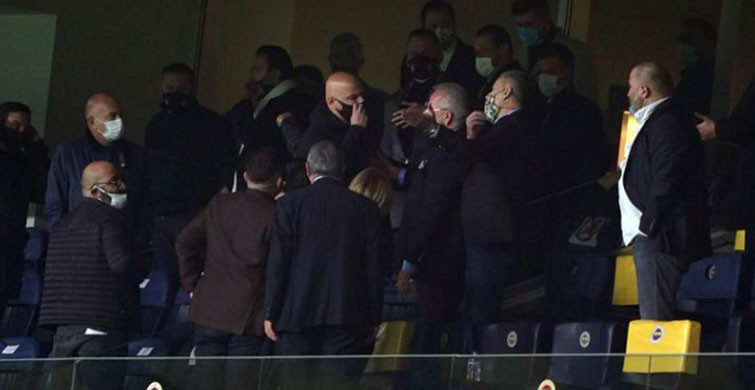Derbi Sonrası Protokol'de Gerginlik