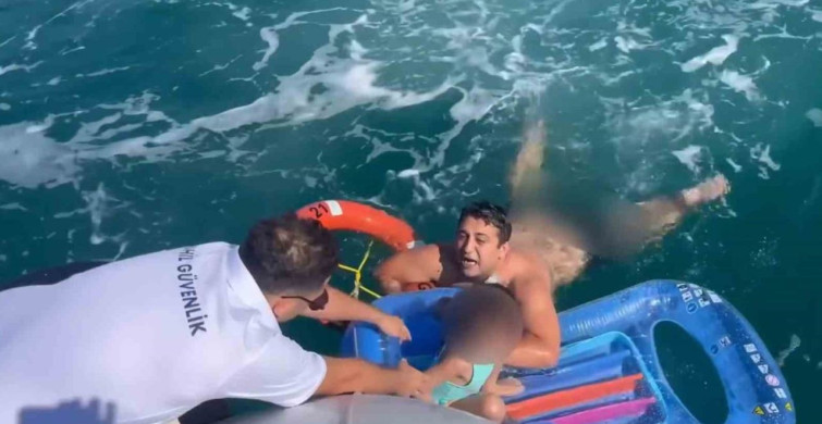 Didim açıklarında deniz yatağıyla sürüklenen çocuk sahil güvenlik tarafından kurtarıldı