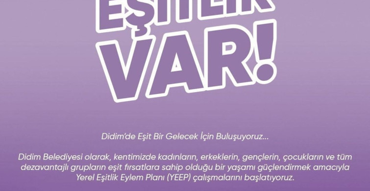 Didim Belediyesi Yerel Eşitlik Eylem Planı Çalıştayı