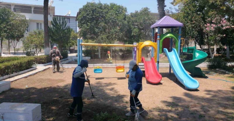 Didim Belediyesi’nin kendi üretimi çiçekler toprakla buluşuyor