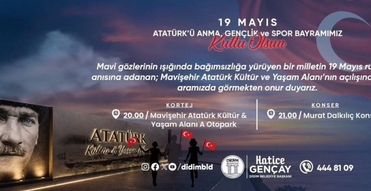 Didim'de 19 Mayıs Coşkusu Mavişehir'de Yaşanacak