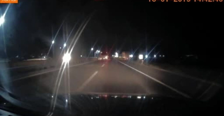 Direksiyon başında uyuyan sürücü, kaza tehlikesini atlattı