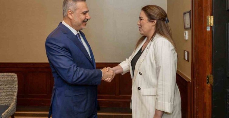 Dışişleri bakanı fidan, Türk kökenli Kanada parlamentosu milletvekili açan ile görüştü