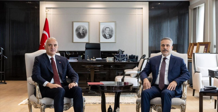 Dışişleri Bakanı Hakan Fidan, Kültür ve Turizm Bakanı Mehmet Nuri Ersoy ile Görüştü