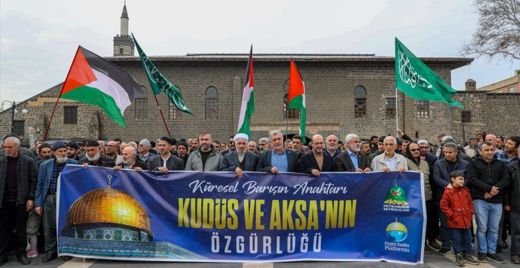 Diyarbakır ve Mardin'de Gazze'ye Destek Gösterileri