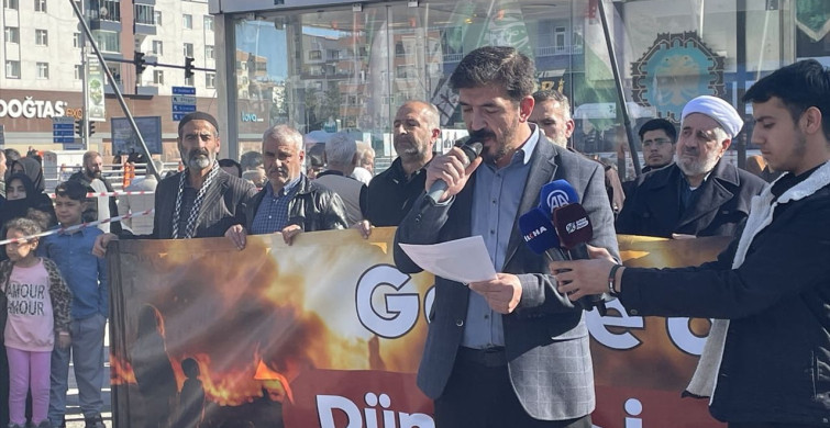 Diyarbakır'da İsrail'in Gazze Saldırıları Protesto Edildi